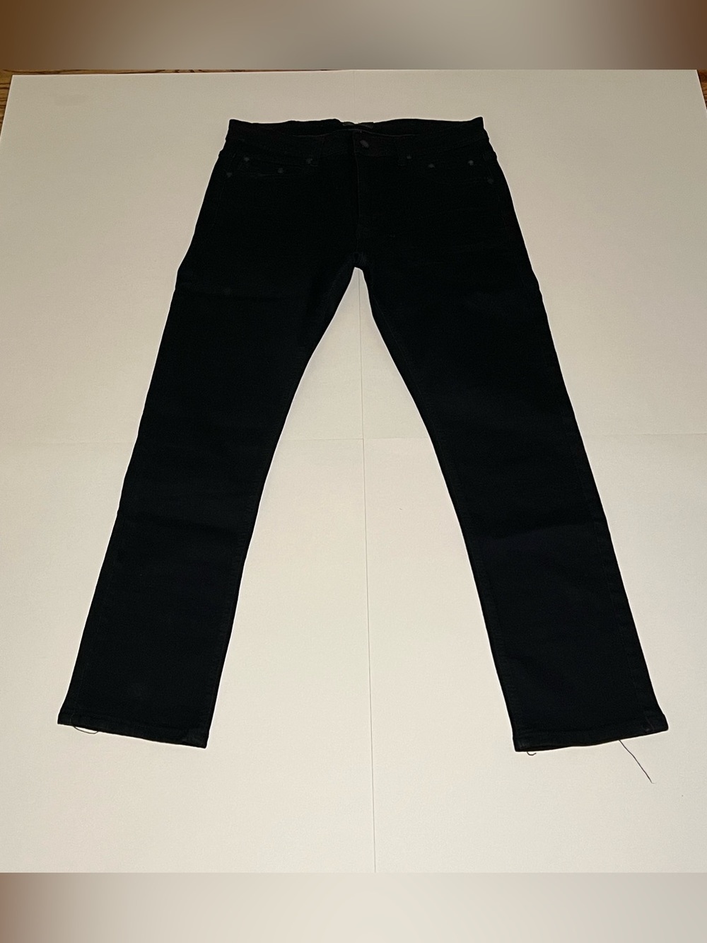Men's Straight Black Jeans - Classic Everyday Style